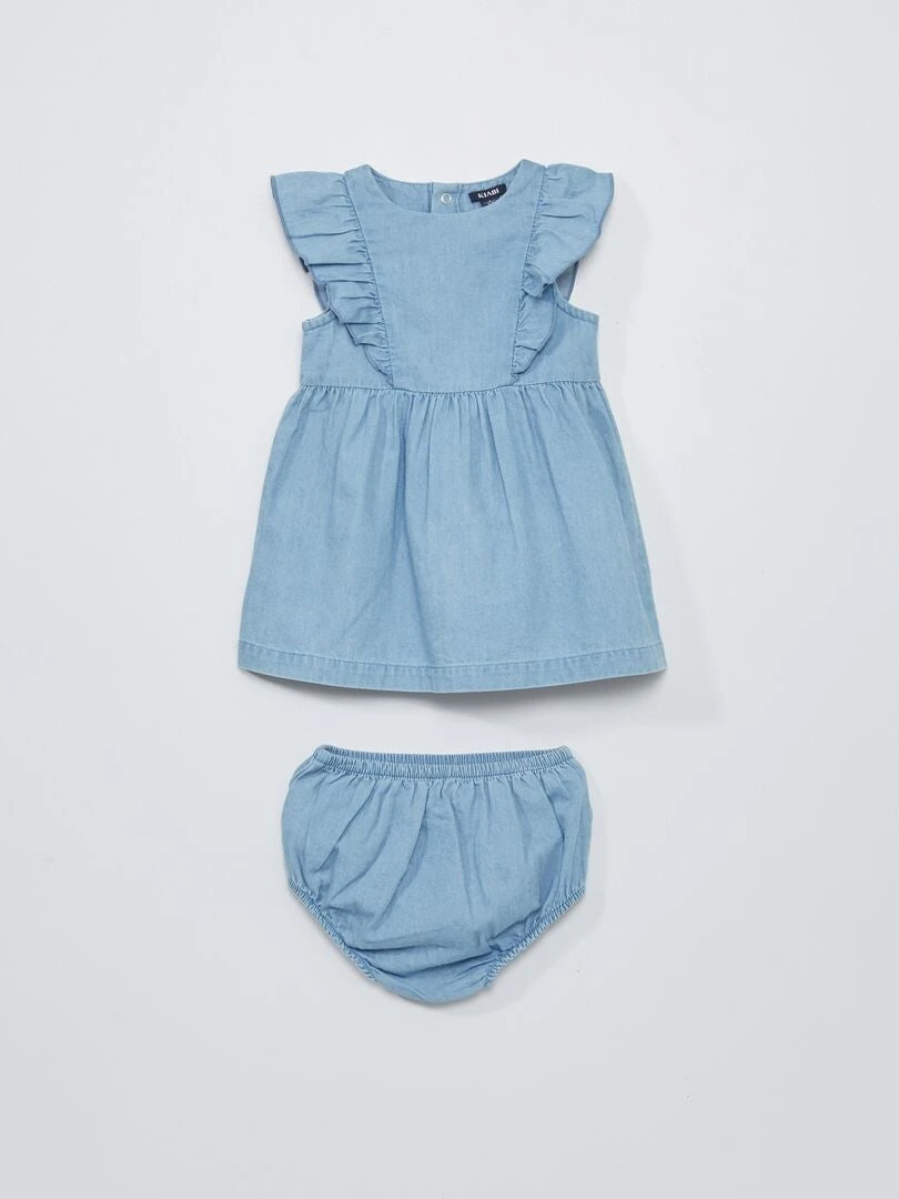 Ensemble Robe + Bloomer En Denim - 2 Pièces