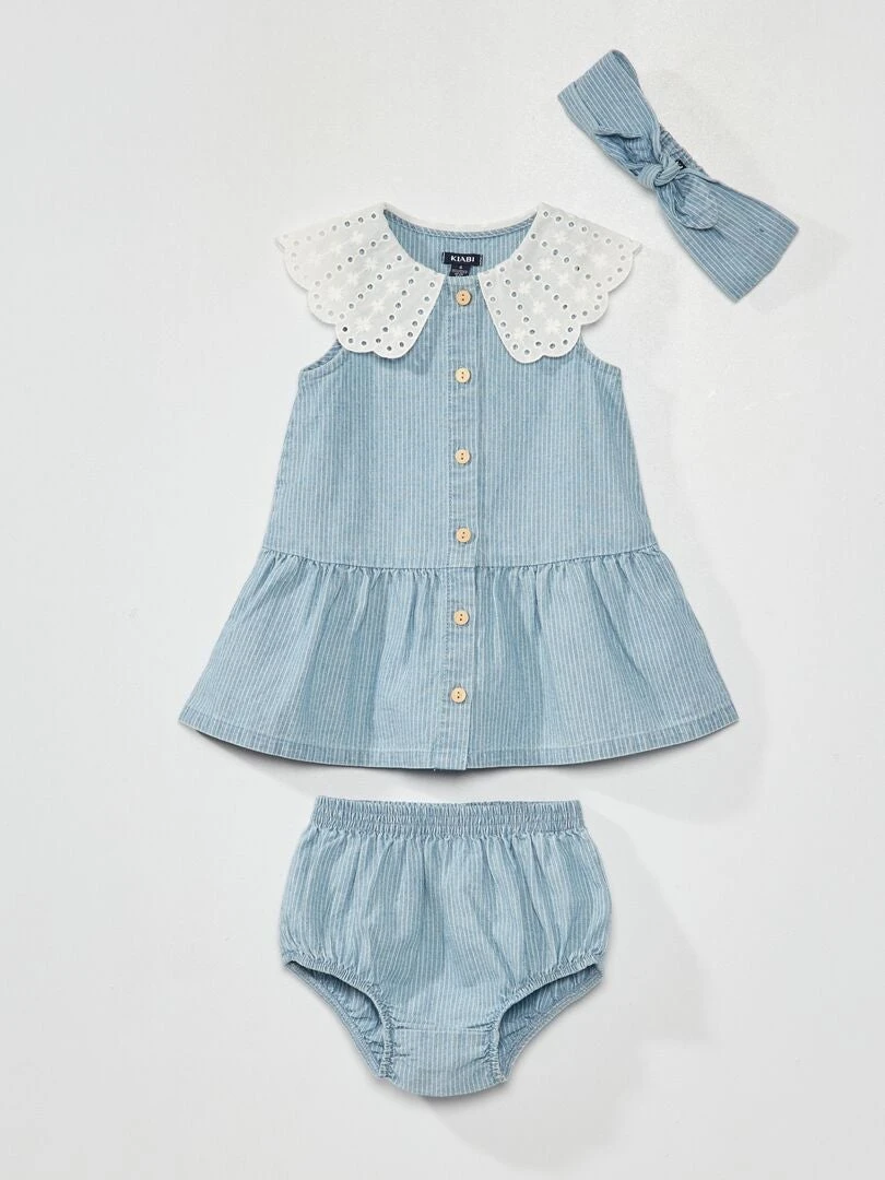 Ensemble Robe + Culotte + Bandeau - 3 Pièces – Image 6