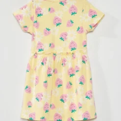 Robe à Manches Courtes Avec Imprimé