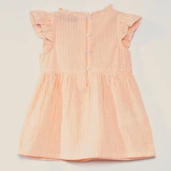 Robe à Rayures En Coton