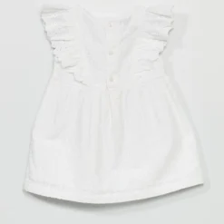 Robe Avec Broderies Anglaises En Coton