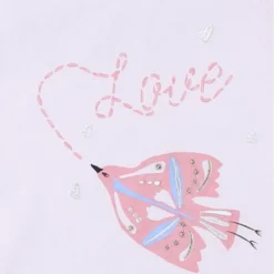 Robe De Nuit Oiseau En Jersey, Clair