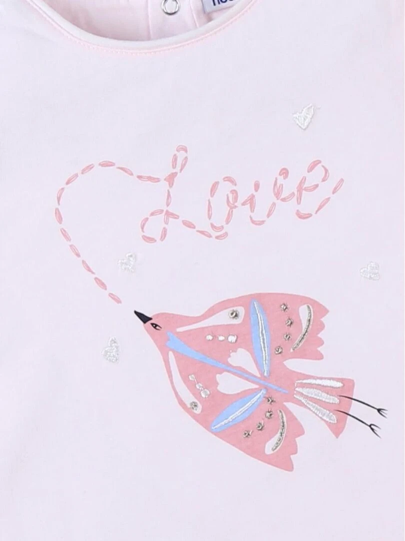 Robe De Nuit Oiseau En Jersey, Clair