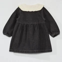 Robe En Jean Avec Col Claudine