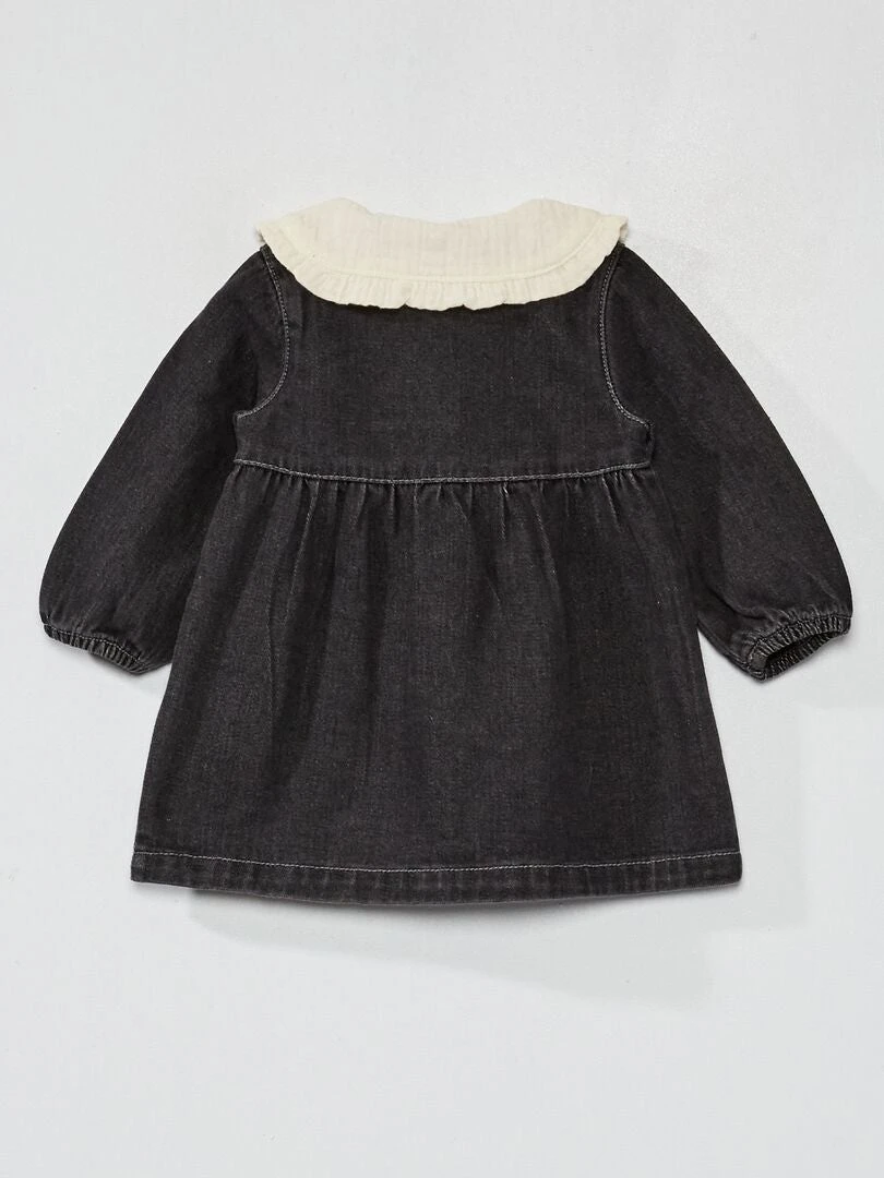 Robe En Jean Avec Col Claudine