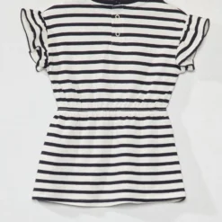 Robe En Jersey à Rayures