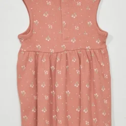 Robe En Maille Côtelée Sans Manches