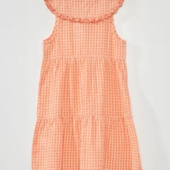 Robe En Seersucker Motifs Vichy