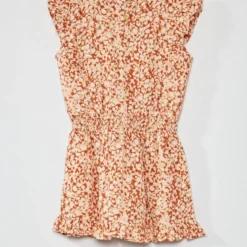 Robe Imprimée à Col Rond