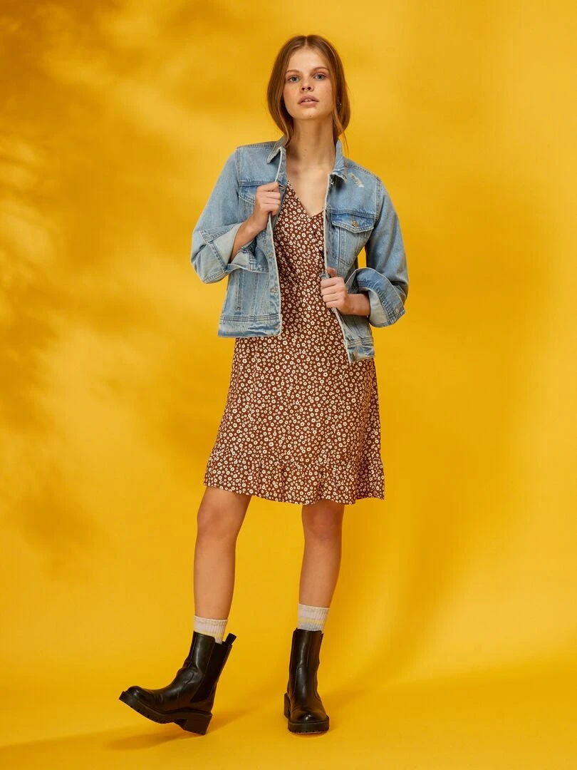 Robe Longue Avec Imprimé Floral – Image 4