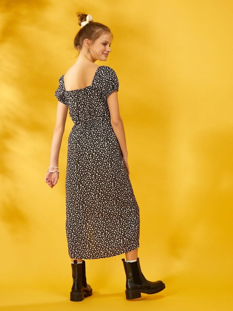 Robe Longue Avec Imprimé Floral – Image 3