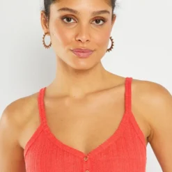 Robe Midi En Maille Pointelle