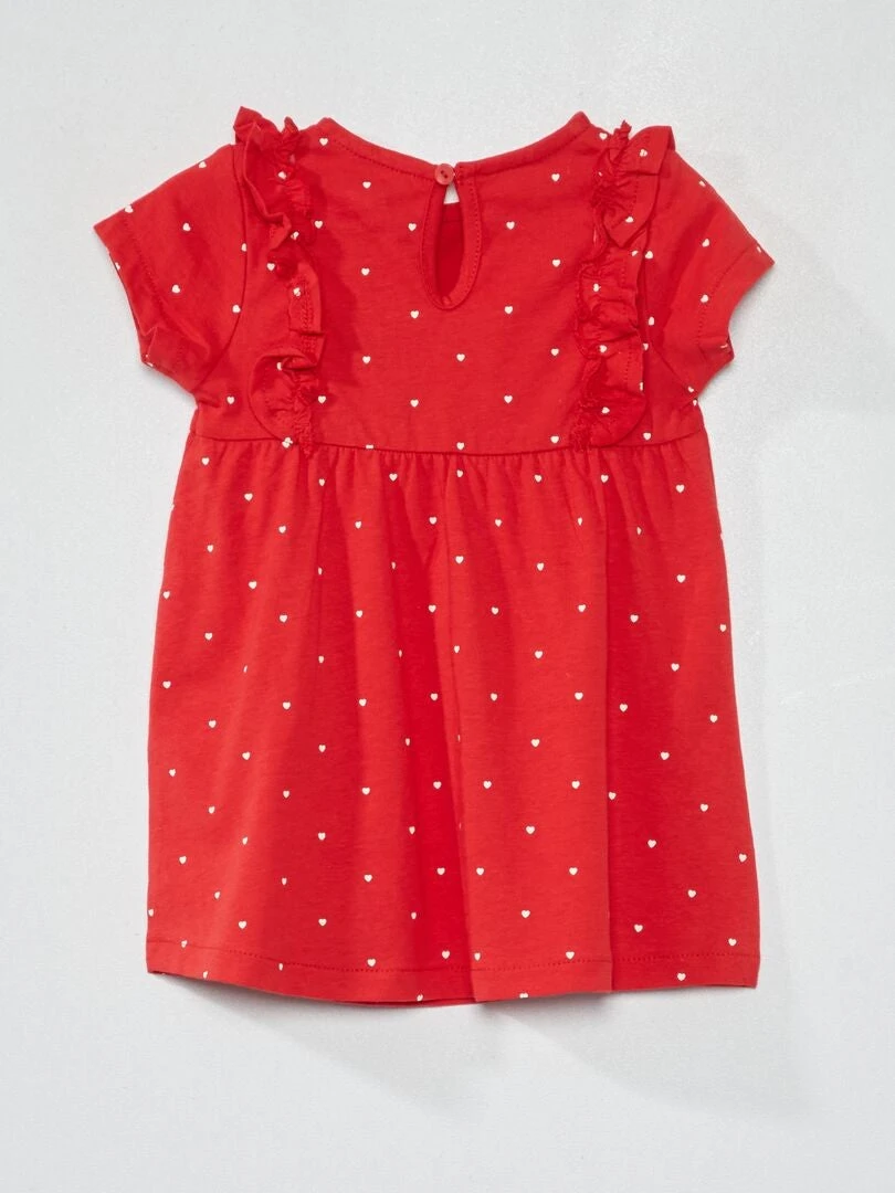 Robe Volantée Avec Imprimé